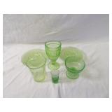 Vaseline glassware lot.