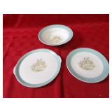 Hamilton Rose Lady Godey dish set.
