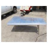 Aluminum airplane wing style desk.