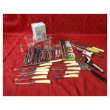 Antique forks & knives, & kitchen related.