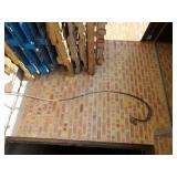 (2)Wrought iron plant hooks.