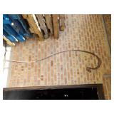 (2)Wrought iron plant hooks.