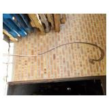 (2)Wrought iron plant hooks.