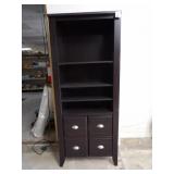 Nice black cabinet.