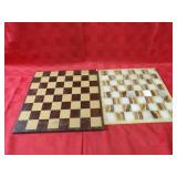 Wood & Stone chess/checker game boards.
