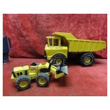 (2)Tonka mighty dump truck, loader.