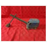 Old Structo Pressed steel steam shovel toy.
