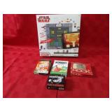 Star Wars bloxels game, card games.