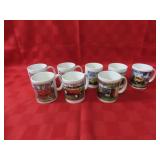 (8)Boone Fair tractor coffee mugs.