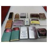 Vintage Cigarette lighter lot. some advertising.