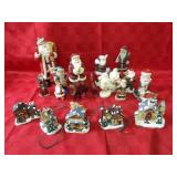 Santa Claus Christmas figure decor lot