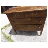 Antique quarter sawn oak dresser.