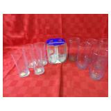 Swirl drinking glasses lot.