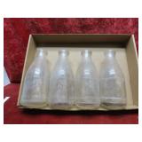 (4)Vintage Bowman Dairy Milk Bottles.