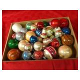 Glass Christmas ornaments lot.