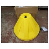 New Sidewalk sign base. Yellow.