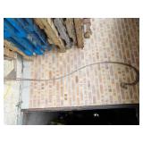(2)Wrought iron plant hooks.