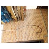 (2)Wrought iron plant hooks.
