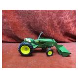 Ertl John Deere tractor w/loader farm toy.