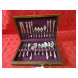 Rogers silverplate flatware set