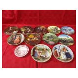 (12)Assorted decor plates.