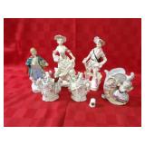 Vintage porcelain figures lot.