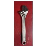 19. PROTO Adjustable Wrench: Alloy Steel, Chrome,