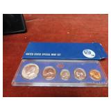 1967 Special mint set 40% silver half US coins.