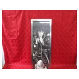 Framed Elvis Presley print.