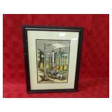 L. Leonard framed picture.