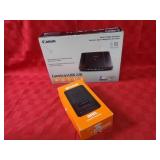 Onn cassette recorder, Canon image scanner