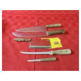 Kitchen knife lot.