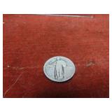 1925 90% silver US coin. Standing liberty quarter