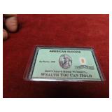 1/4 grain US gold bullion.