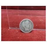 1904-90% silver US coin. Barber quarter