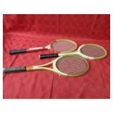(3)Vintage Tennis rackets.