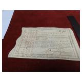 1700's Connecticut colonial treasury note.