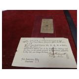 (2)1790's Pomeroy Comptroller interest certificate