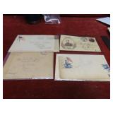 (4)Very old US postage envelopes.