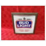 Vintage Bud Light beer bar sign.