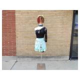Funky Wild punk mannequin lady.