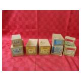 Vintage boxes of Rockford hardware.