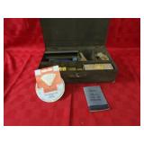 Vintage steel first aid kit w/contents. Curity