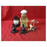 Stocking holders & Christmas decor.