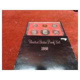 1980 US proof set US coins.
