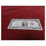1963-$2 Red seal US banknote.