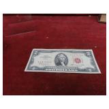 1963-$2 Red seal US banknote.