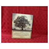 Living Life tree wall decor plaque.