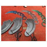 (3)Defender extreme knives w/sheaths.