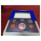 1968 US proof set US coins. 40% silver half.